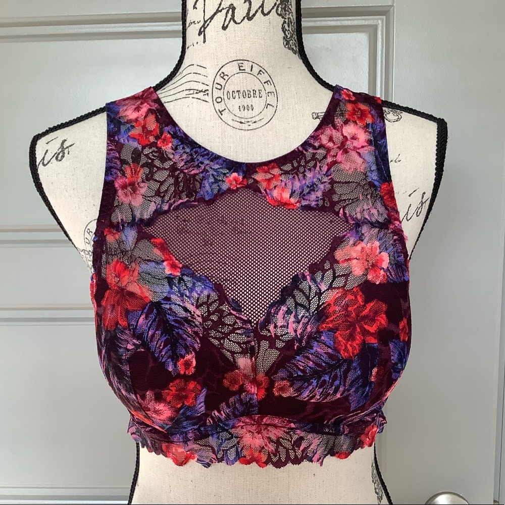 🌺 PINK Floral Lace Bra 🌺